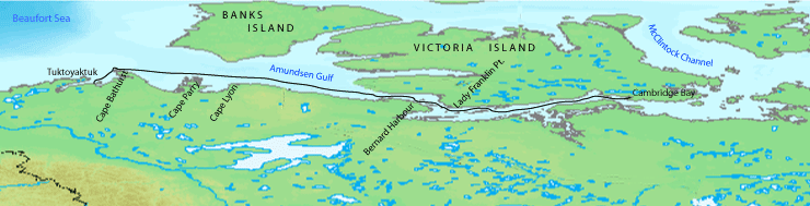 Cambridge Bay to Tuktoyaktuk